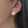 Gatito y mariposa - aretes packx2 - Imagen 2