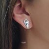 Gatito y mariposa - aretes packx2 - Imagen 3