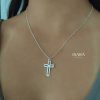 Corazoncito en cruz - collar - Imagen 2